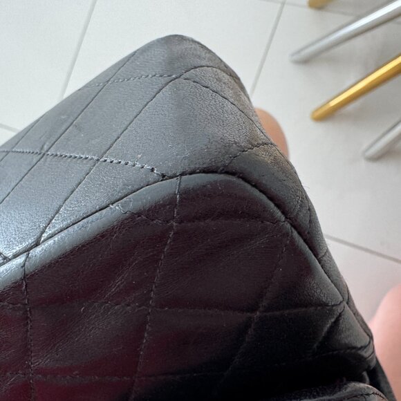 Chanel vintage black classic flap GHW - Picture 8 of 16